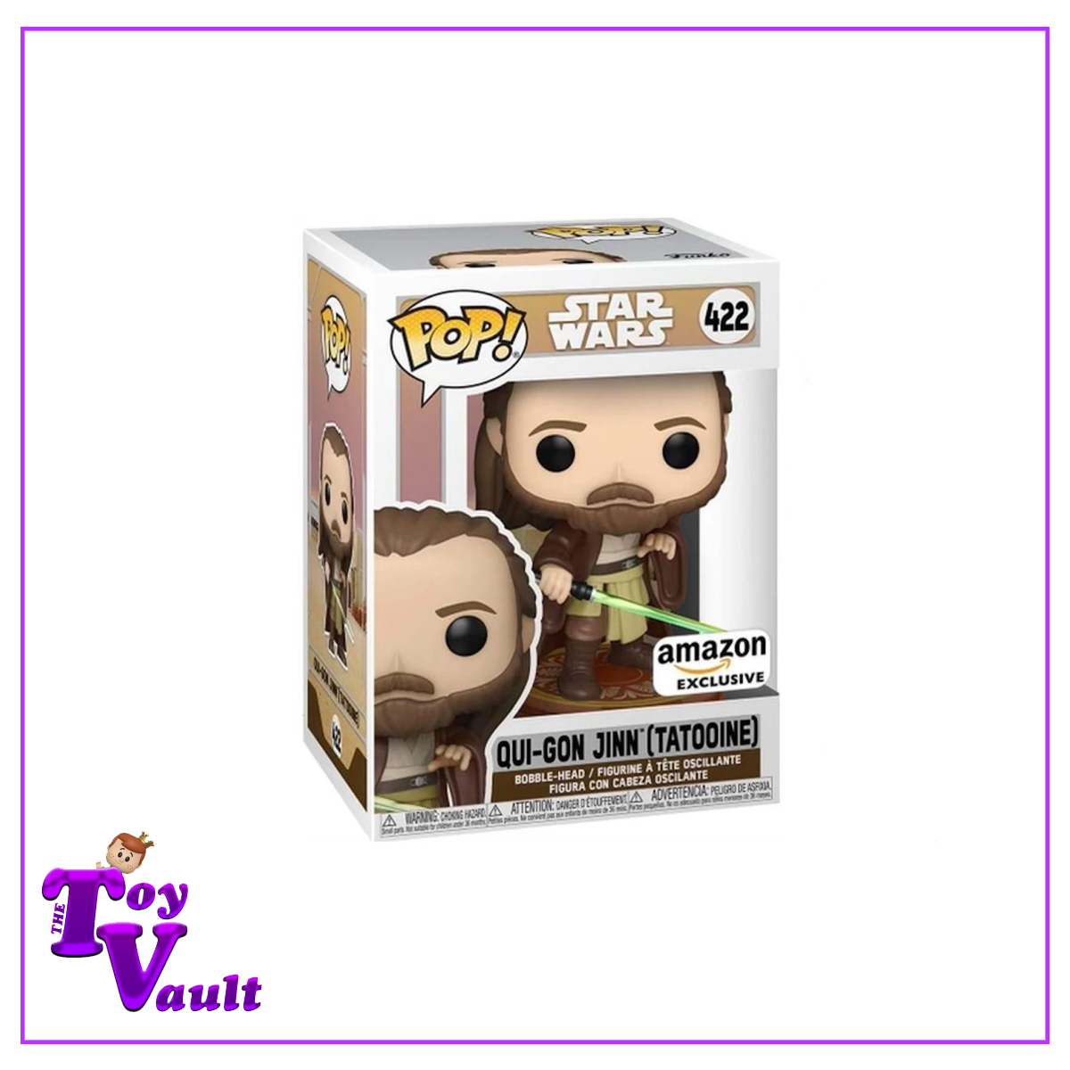 Funko Pop! Star Wars - Qui-Gon Jinn (Tatooine) #422 Amazon Exclusive