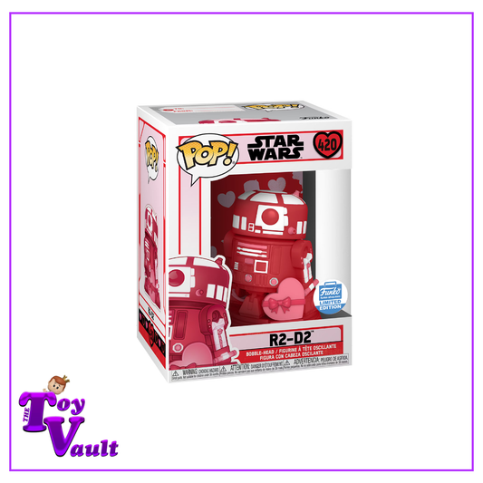 Funko Pop! Star Wars Valentine's Day - R2-D2 with Heart (Pink) #420 Funko Shop Exclusive