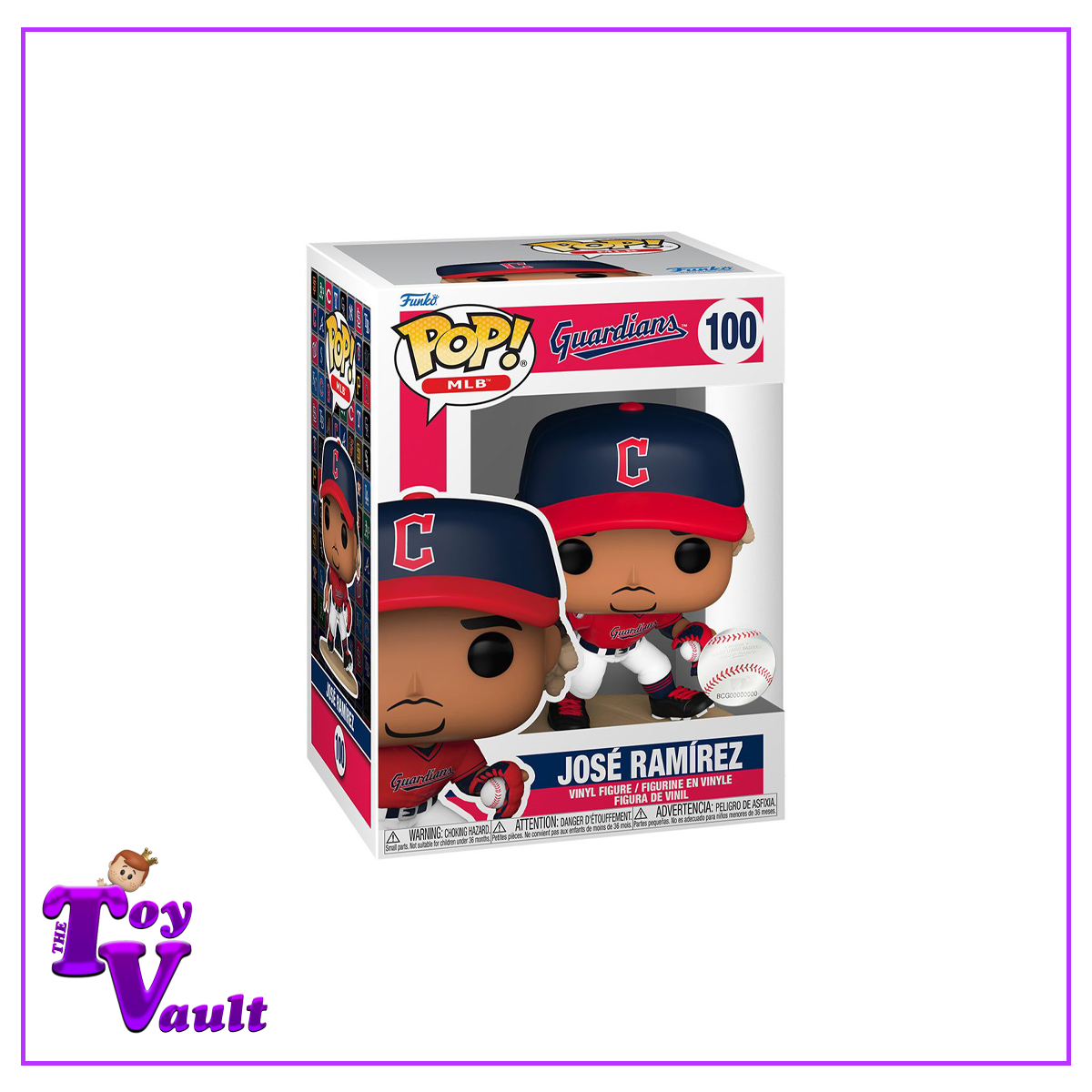 Funko Pop! Sports MLB Baseball - Jose Ramirez #100 (Cleveland Guardians)