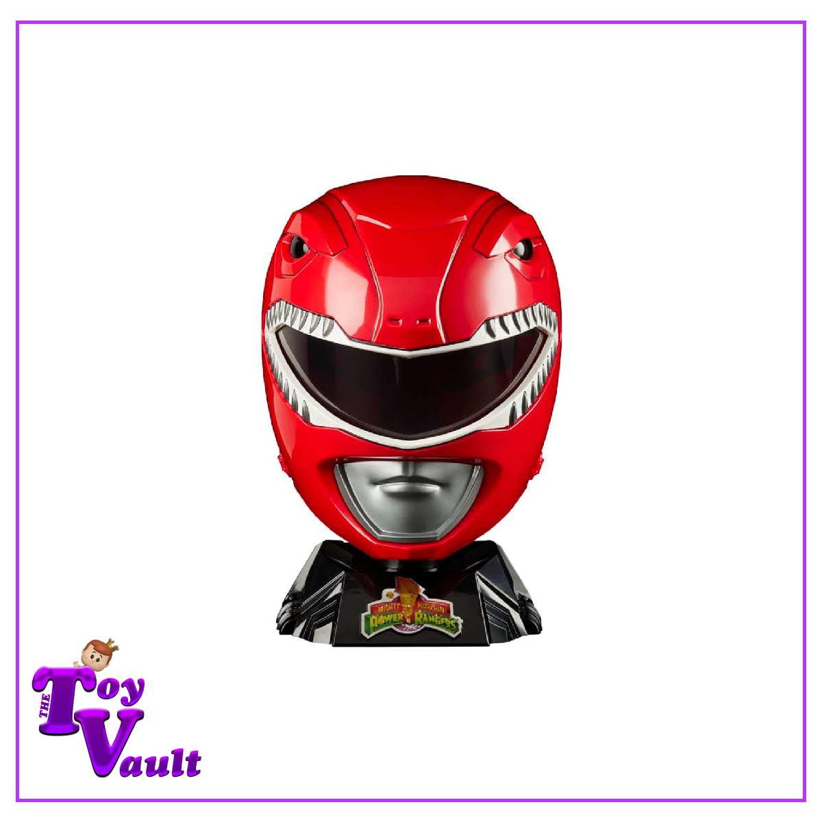 Television Mighty Morphin Power Rangers Red Ranger Life Size Wearable Helmet with Stand