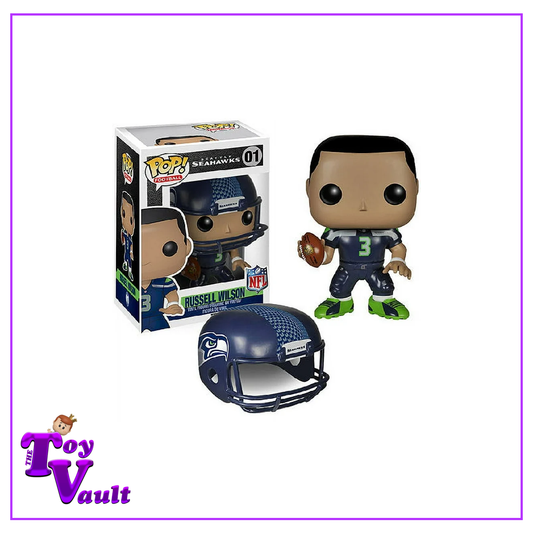 Funko Pop! Sports NFL Football - Russell Wilson #01 (Removable Helmet) (Seattle Seahawks)