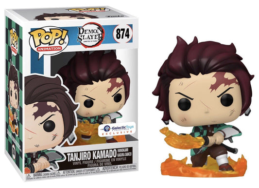 Funko Pop! Animation Demon Slayer - Tanjiro Kamado Fire Dance #874 Galactic Toys Exclusive