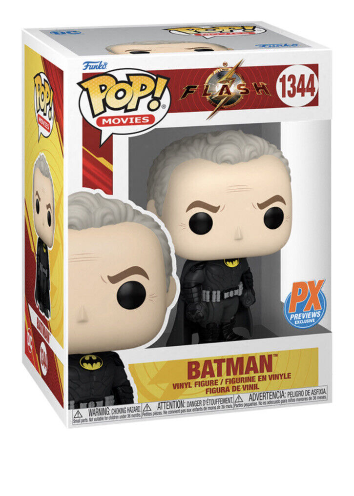 Funko Pop! DC Heroes The Flash - Batman (Unmasked) #1344 PX Previews Exclusive