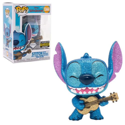 Funko Pop! DIsney Lilo and Stitch - Stitch with Ukulele #1044 Diamond Entertainment Earth Exclusive