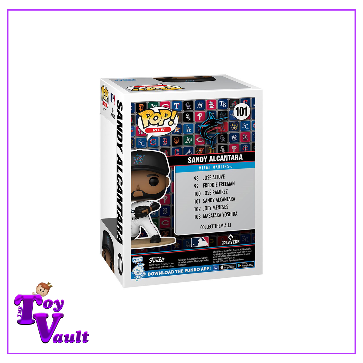 Funko Pop! Sports MLB Baseball - Sandy Alcantara #101 (Miami Marlins)