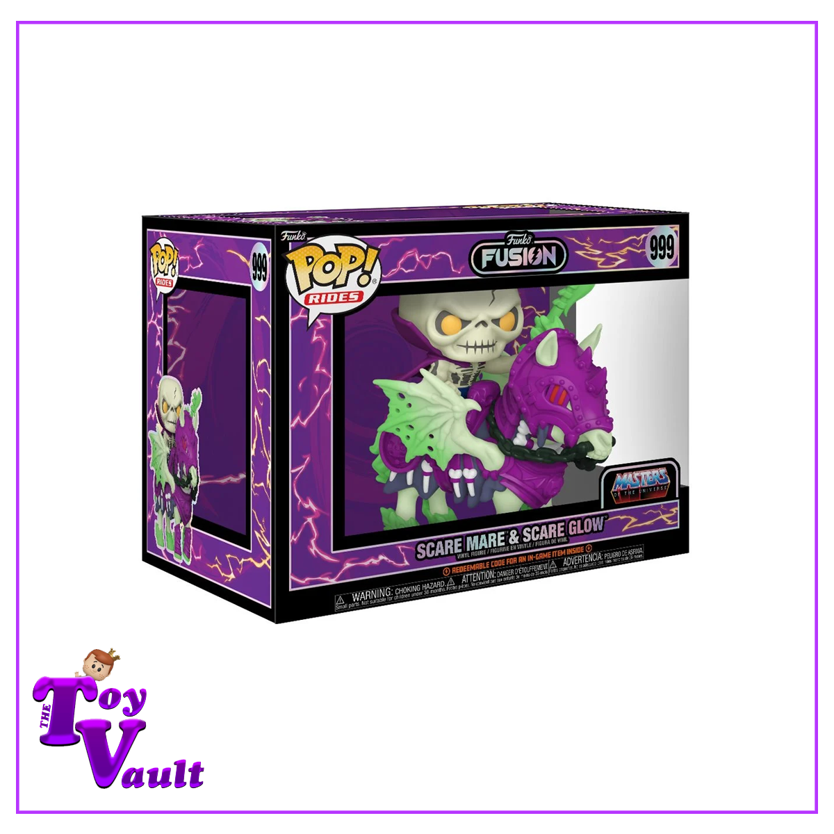 Funko Fusion Pop! Television Masters of the Universe - Scare Glow and Scare Mare #999 (Ride) with Digital Token