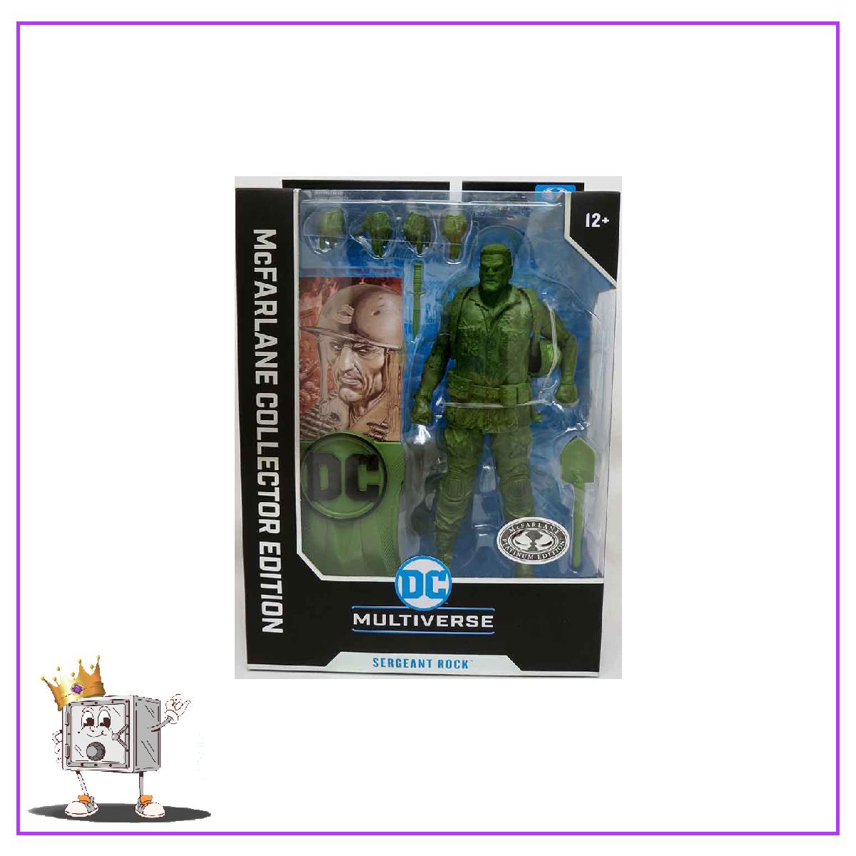 McFarlane Toys DC Heroes Multiverse Collector Edition Classics Wave 5 - Sergeant Rock Platinum Edition 7-inch Action Figure