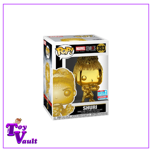 Funko Pop! Marvel Black Panther - Shuri #393 Gold Chrome NYCC Shared Exclusive