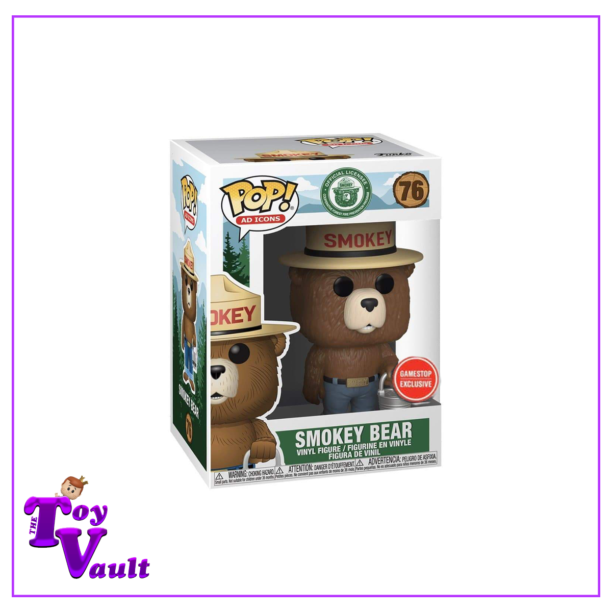 Funko Pop! Icons - Smokey Bear #76 GameStop Exclusive