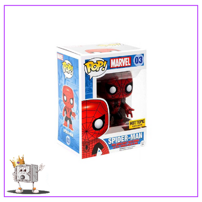 Funko Pop! Marvel Spider-Man - Black/Red Suit Spider-Man #03 Hot Topic Exclusive