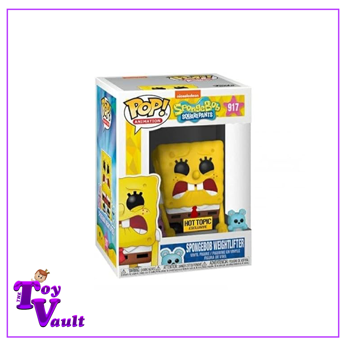 Funko Pop! Television Spongebob Squarepants - Weightlifter Spongebob #917 Hot Topic Exclusive