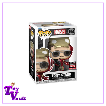 Funko Pop! Marvel Avengers - Tony Stark #1354 Metallic C2E2 2024 Shared Exclusive