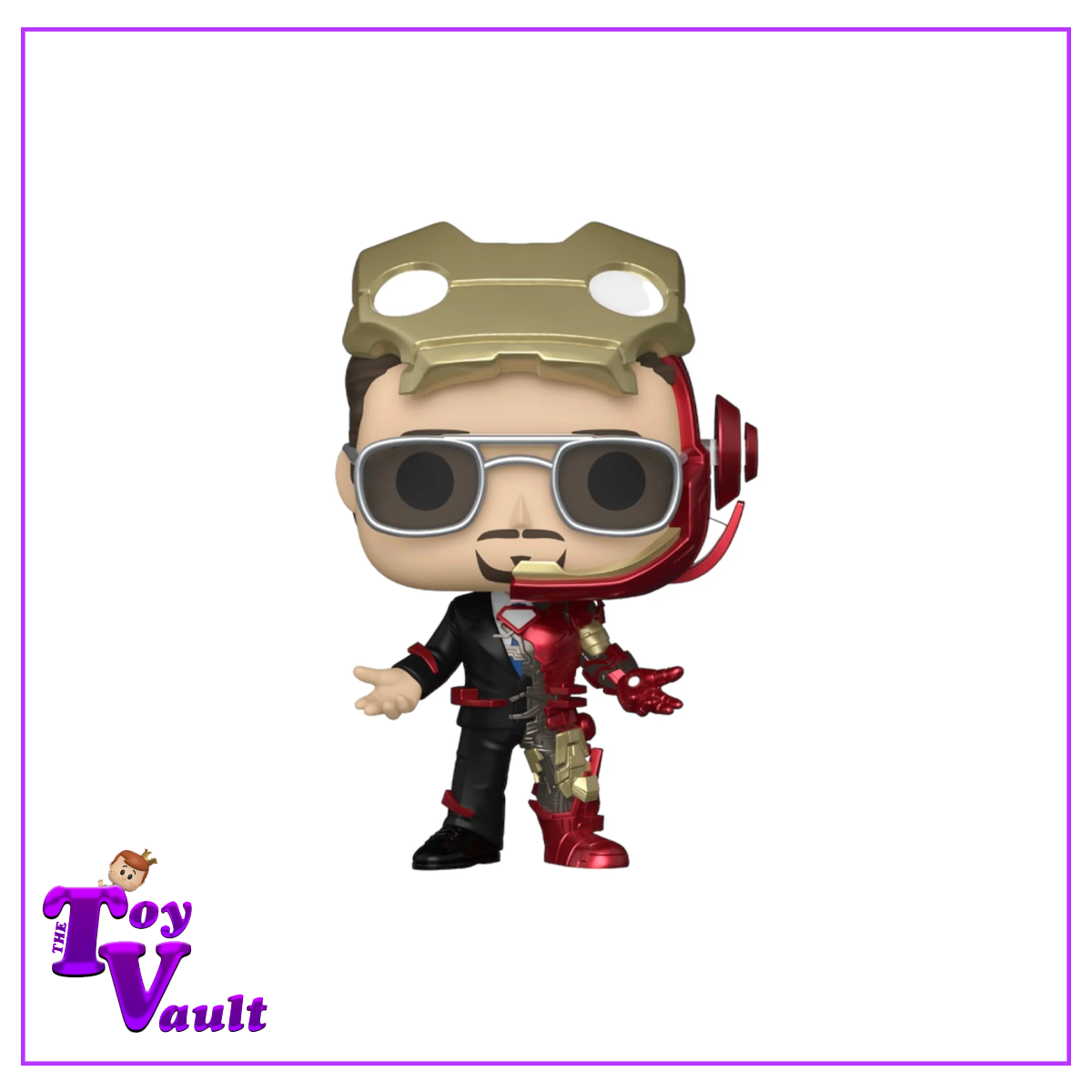 Funko Pop! Marvel Avengers - Tony Stark #1354 Metallic C2E2 2024 Shared Exclusive