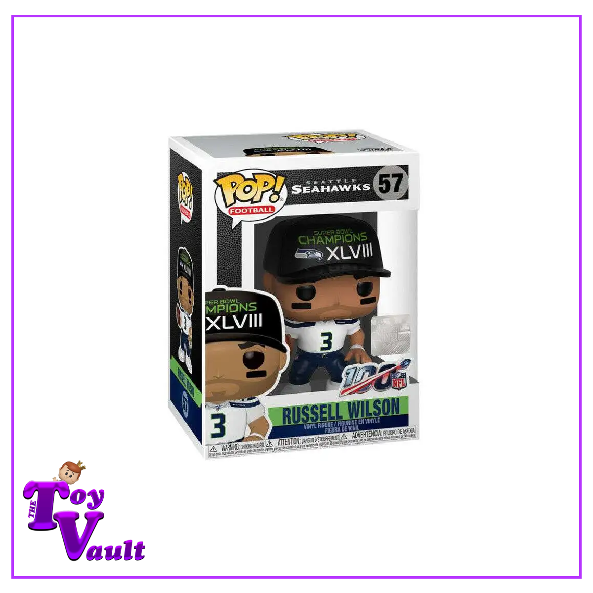 Funko Pop! Sports NFL Football - Russell Wilson #57 (Super Bowl) (Seattle Seahawks)