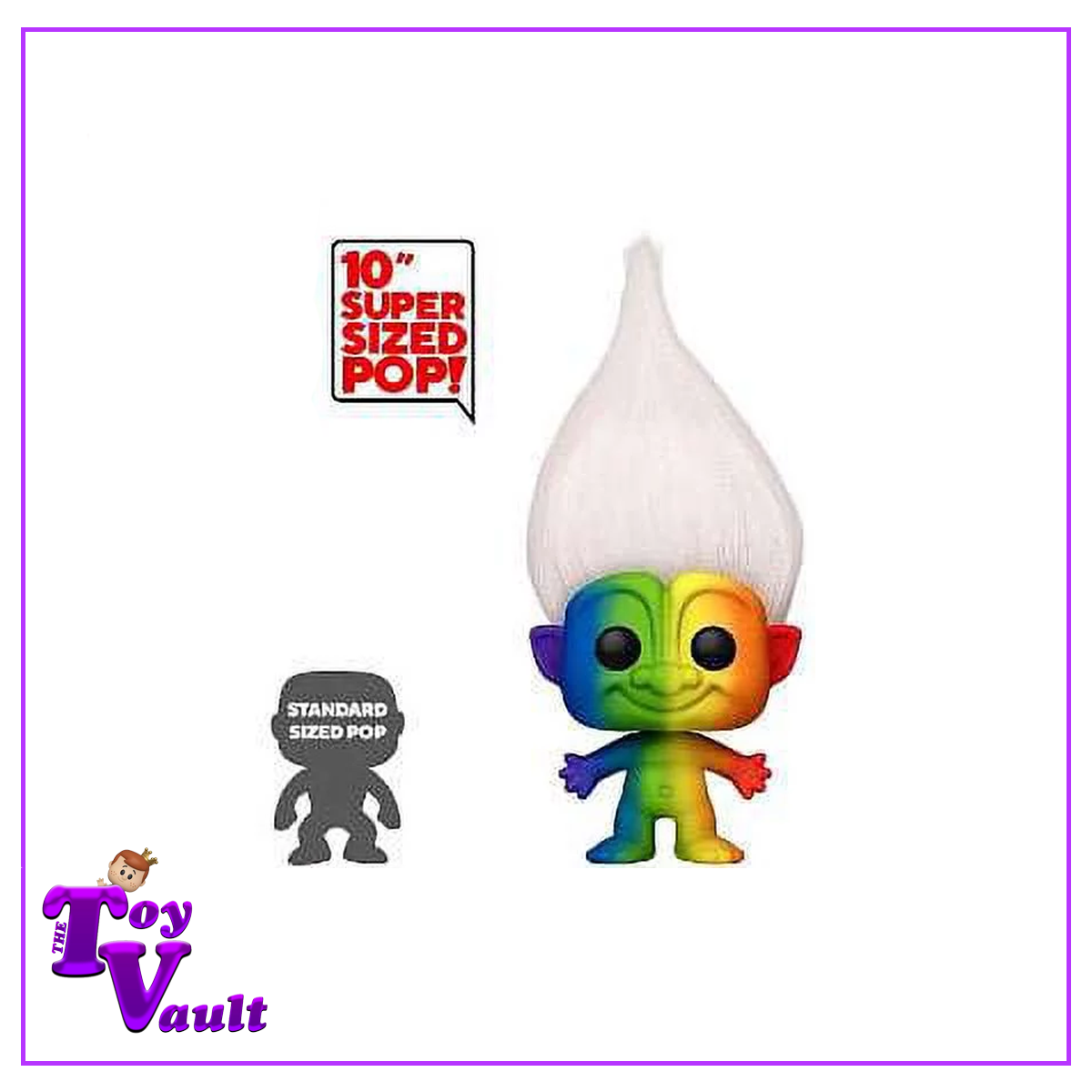 Funko Pop! Icons Trolls - Ranbow Troll #08 White Hair CHASE (10 Inch)