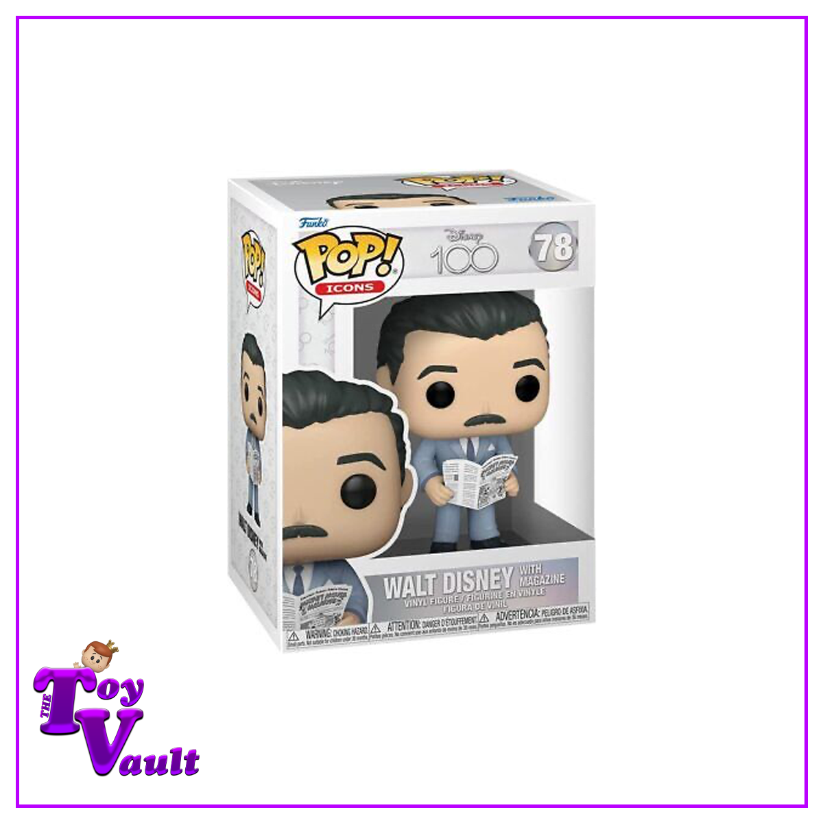 Funko Pop! Disney 100th Anniversary - Walt Disney with Magazine #78