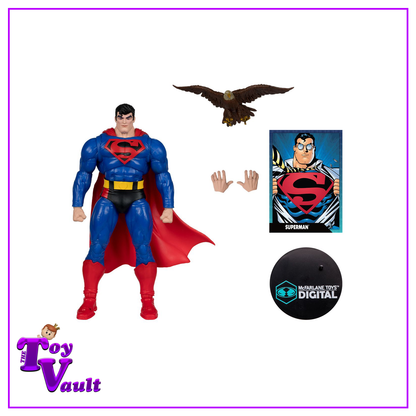 McFarlane Toys DC Direct DC Heroes Justice League Superman Our Worlds at War 7-Inch Scale Wave 2 Action Figure with McFarlane Toys Digital Collectible