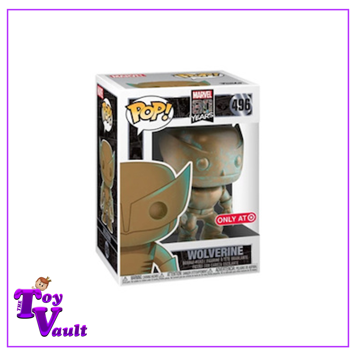 Funko Pop! Marvel 80 Years - Wolverine #496 Patina Target Exclusive