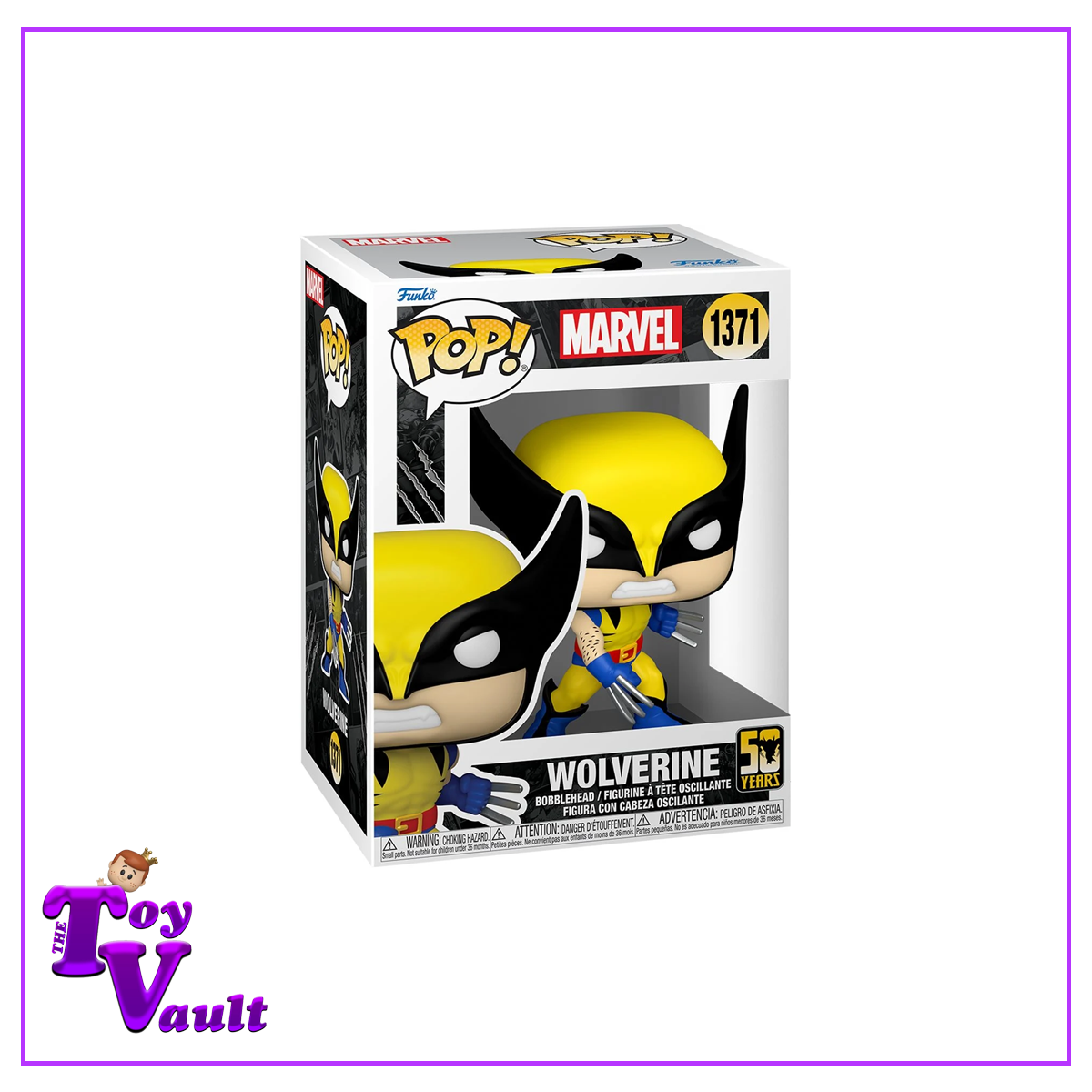 Funko Pop! Marvel X Men - Wolverine (Classic) #1371 50th Anniversary