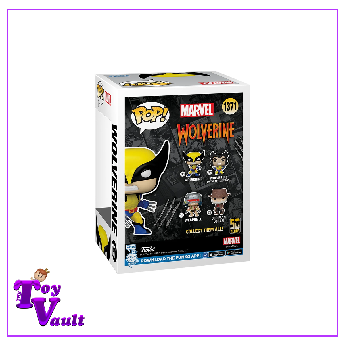 Funko Pop! Marvel X Men - Wolverine (Classic) #1371 50th Anniversary