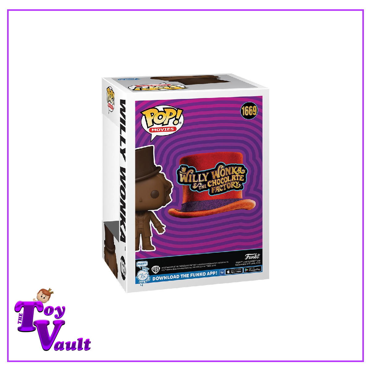 Funko Pop! Movies Charlie and the Chocolate Factory - Willy Wonka (Chocolate) #1669 (Scented)