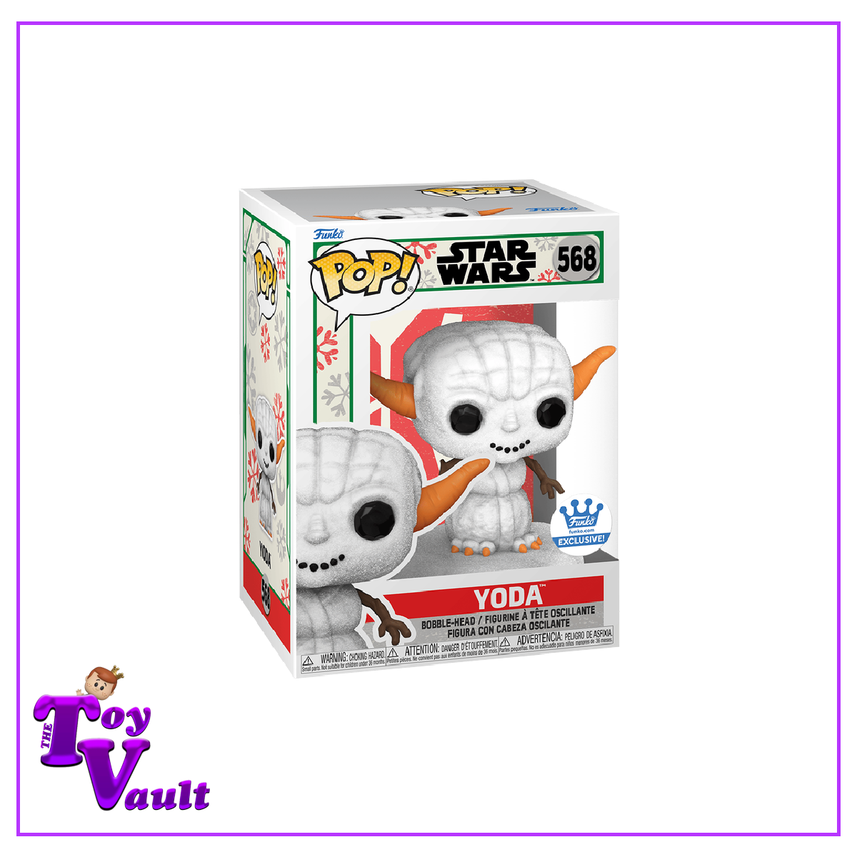 Funko Pop! Star Wars Holiday - Yoda as Snowman #568 Funko Shop Exclusive