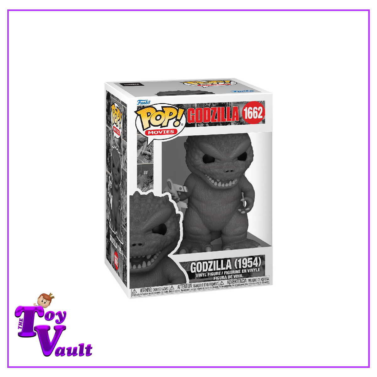 Funko Pop! Movies Godzilla 70th Anniversary - Godzilla (1954) #1662 Holding Plane