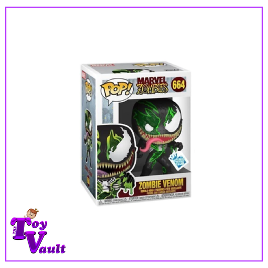 Funko Pop! Marvel Zombies Spider Man - Zombie Venom #664 Gamestop Funko Insider Club Exclusive