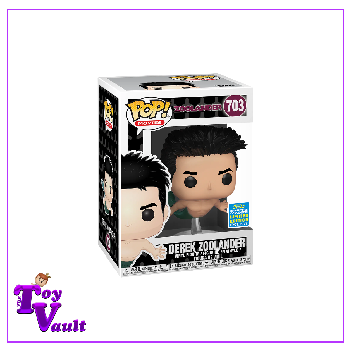 Funko Pop! Movies Zoolander - Derek Zoolander #703 SDCC Shared Exclusive