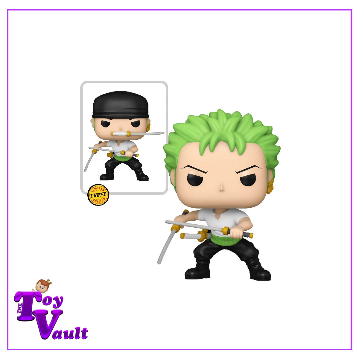 Funko Pop! Animation One Piece - Roronoa Zoro with Swords #1775 CHASE + Common Bundle Preorder